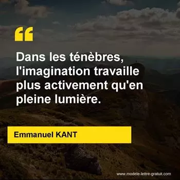 Citation Emmanuel KANT