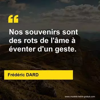 Citation Frédéric DARD