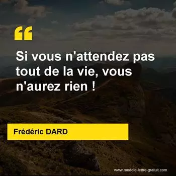 Citation Frédéric DARD