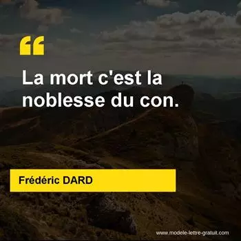 Citation Frédéric DARD