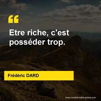 Citation Frédéric DARD