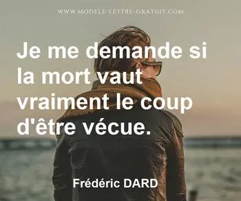 Citation de Frédéric DARD