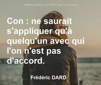 Citation de Frédéric DARD