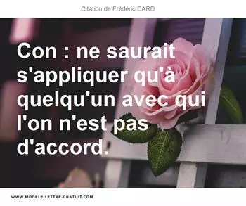 Citations Frédéric DARD