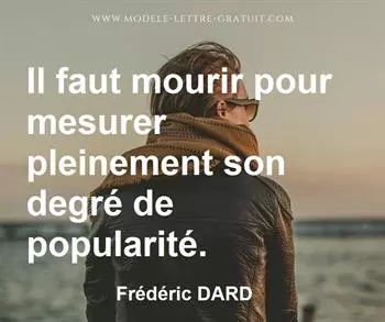 Citation de Frédéric DARD