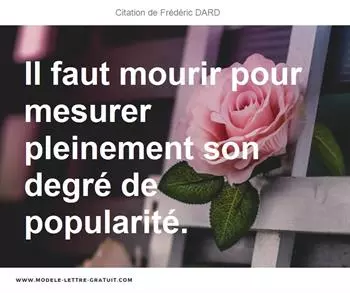 Citations Frédéric DARD