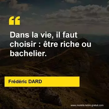Citation Frédéric DARD