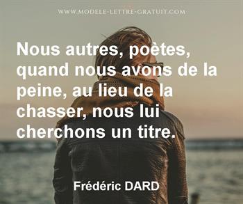 Citation de Frédéric DARD