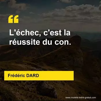 Citation Frédéric DARD