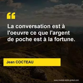Citation Jean COCTEAU