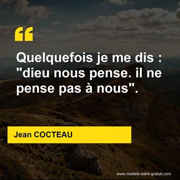 Citation de Jean COCTEAU