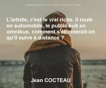 Citation de Jean COCTEAU
