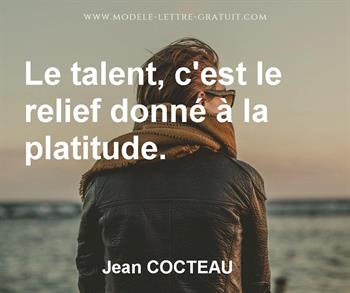 Citation de Jean COCTEAU