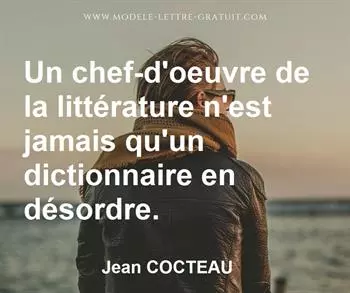 Citation de Jean COCTEAU