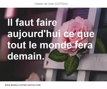 Citations Jean COCTEAU