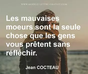 Citation de Jean COCTEAU