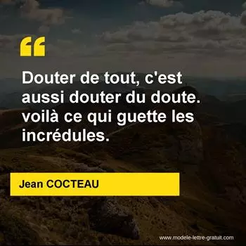 Citation Jean COCTEAU