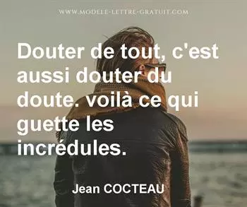 Citation de Jean COCTEAU