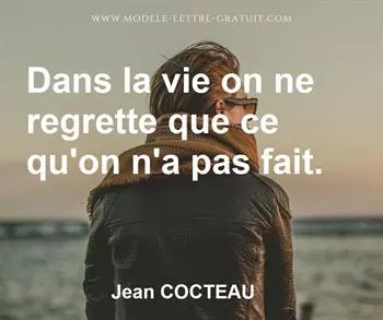 Citation de Jean COCTEAU