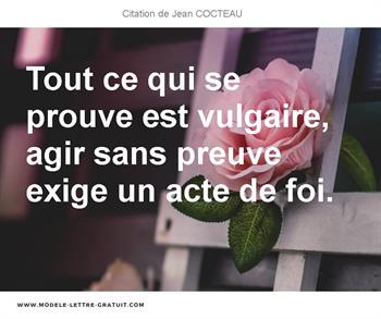 Citations Jean COCTEAU