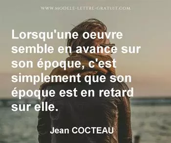Citation de Jean COCTEAU