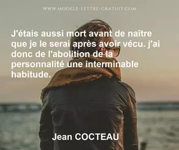 Citation de Jean COCTEAU