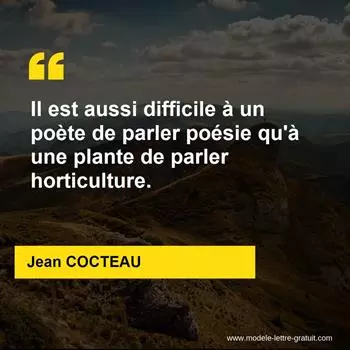 Citation Jean COCTEAU