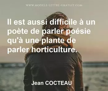 Citation de Jean COCTEAU