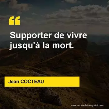 Citation Jean COCTEAU