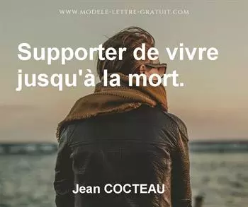 Citation de Jean COCTEAU