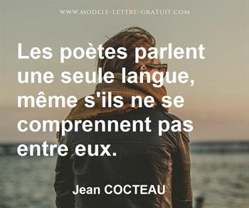 Citation de Jean COCTEAU