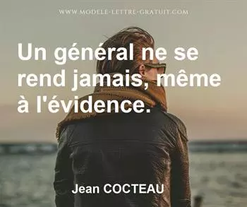 Citation de Jean COCTEAU
