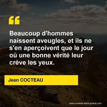 Citation Jean COCTEAU