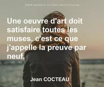 Citation de Jean COCTEAU