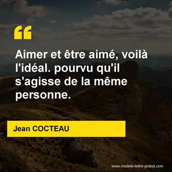 Citation Jean COCTEAU