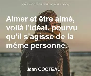 Citation de Jean COCTEAU