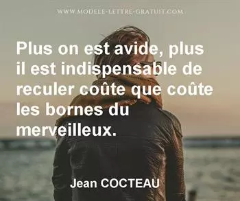 Citation de Jean COCTEAU