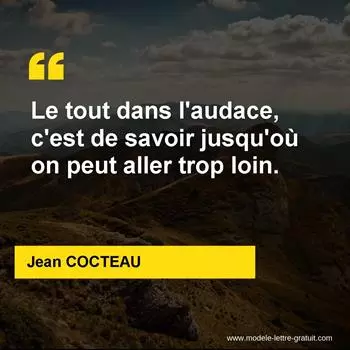 Citation Jean COCTEAU