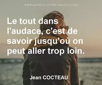 Citation de Jean COCTEAU