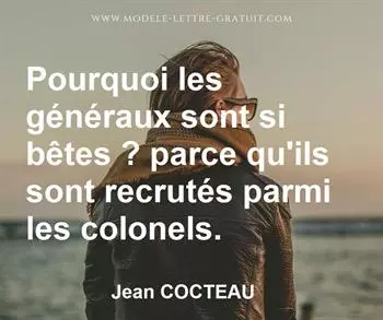 Citation de Jean COCTEAU