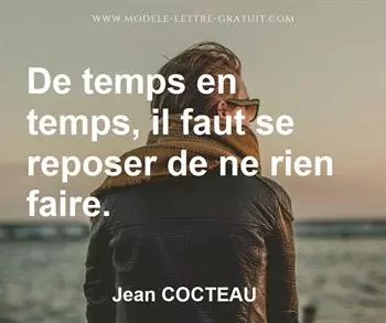 Citation de Jean COCTEAU