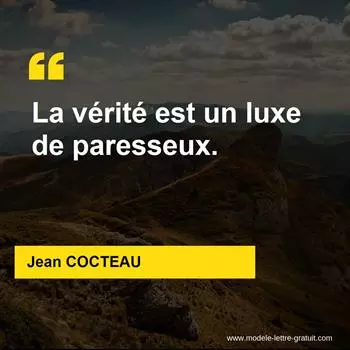 Citation Jean COCTEAU