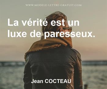 Citation de Jean COCTEAU