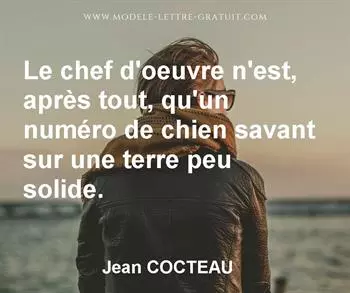 Citation de Jean COCTEAU