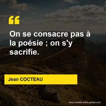 Citation Jean COCTEAU