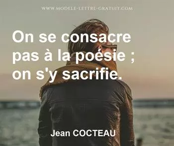 Citation de Jean COCTEAU