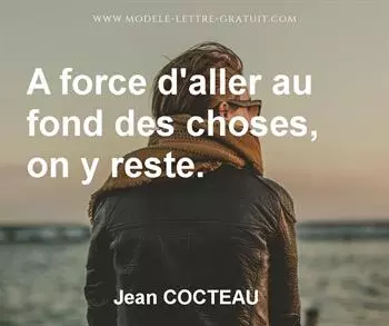 Citation de Jean COCTEAU
