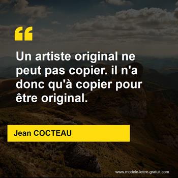 Citation de Jean COCTEAU