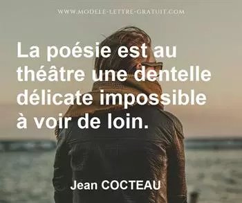 Citation de Jean COCTEAU