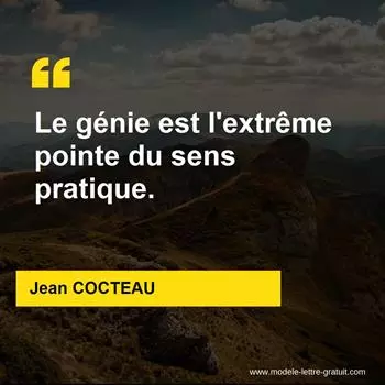 Citation Jean COCTEAU